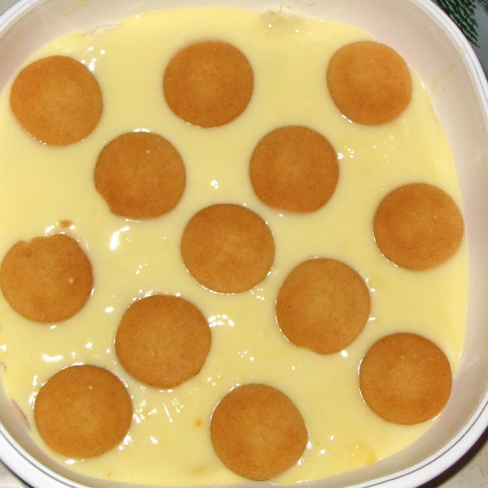 Homemade banana pudding