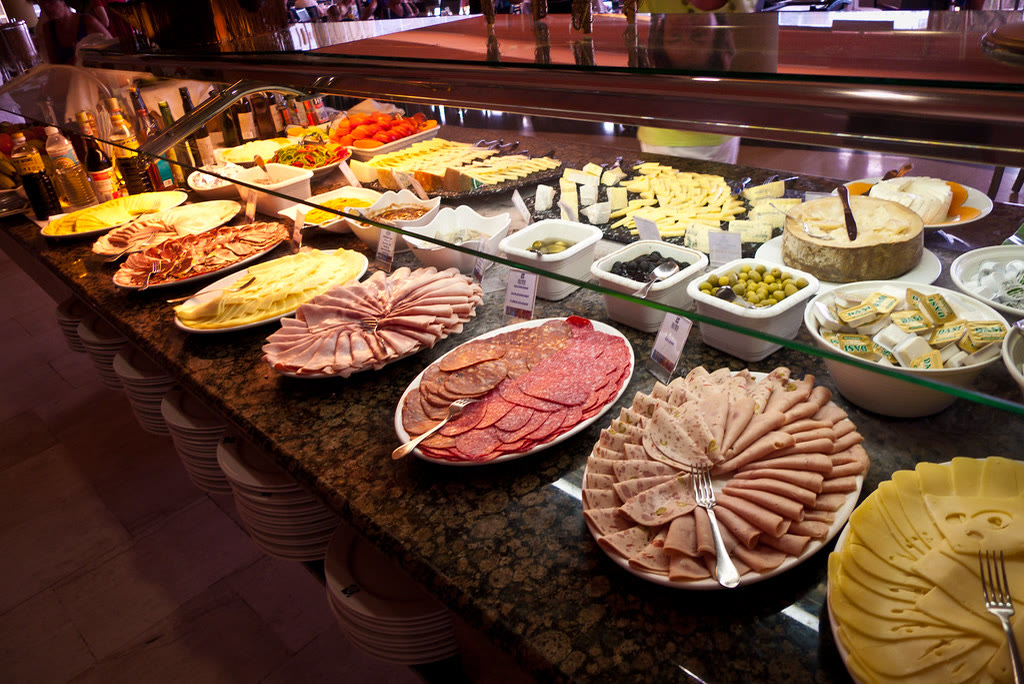 A catering spread of Southern dishes